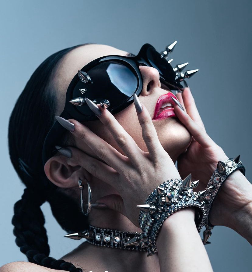 Artbyhollywood ’Xyberpunk’ Spiked sunglasses